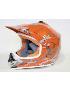 Casco Cross Xtreme naranja 2