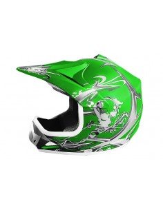 Casco Cross Xtreme verde Mate