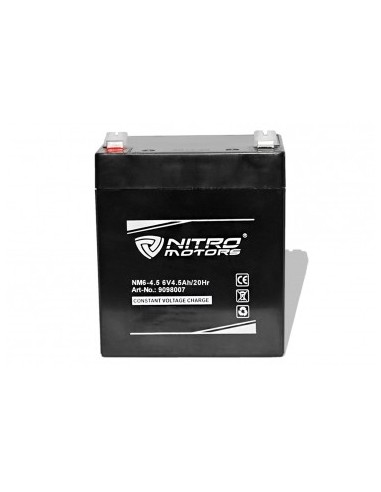 Batería de gel de plomo de Nitro 6V 4.5Ah / 20Hr NM6-4.5