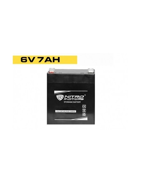 Batería de gel de plomo de Nitro  6V 7Ah / 20Hr NM6-7