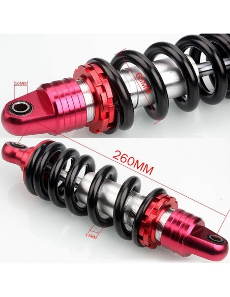 Amortiguador trasero de 260mm,