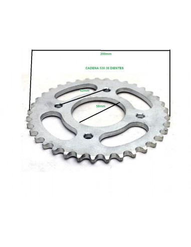 CORONA ARRASTRE PLATO CADENA 530 38T AGB30