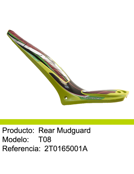 Guardabarros trasero MECATECNO T8