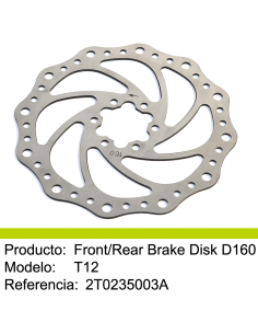 Disco de freno Mecatecno T8 / T12 2