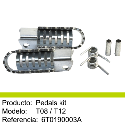 Set de pedales MECATECNO T8-T12
