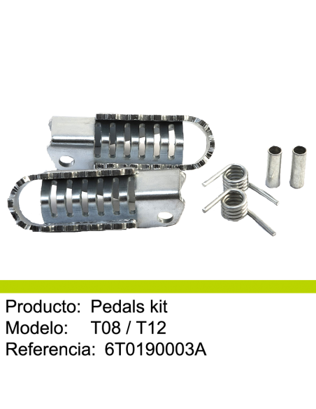 Set de pedales MECATECNO T8-T12