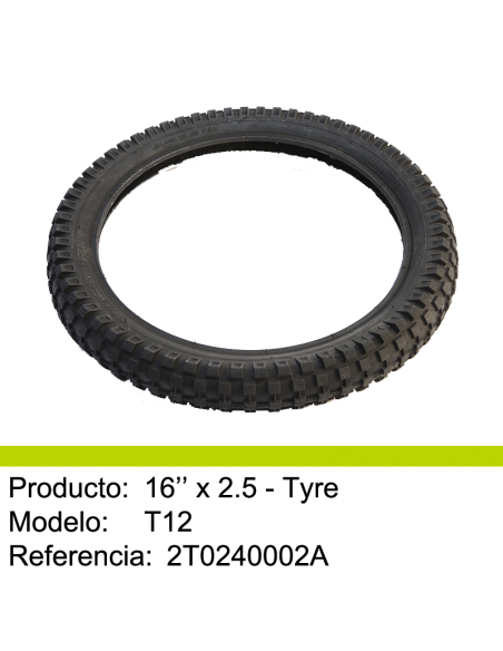 Neumático delantero / trasero  Mecatecno T12
