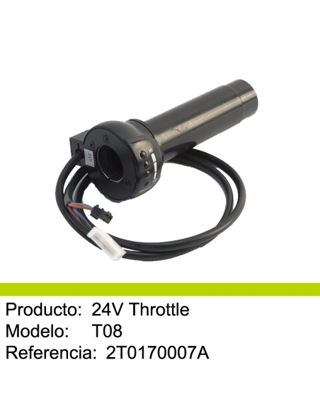 Acelerador 24V  MECATECNO T8