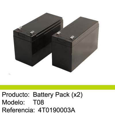 Pack baterias Mecatecno T8