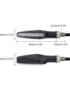 Intermitentes secuenciales de LED para moto 2