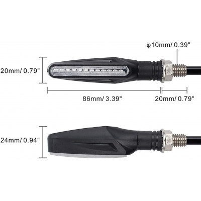 Intermitentes secuenciales de LED para moto