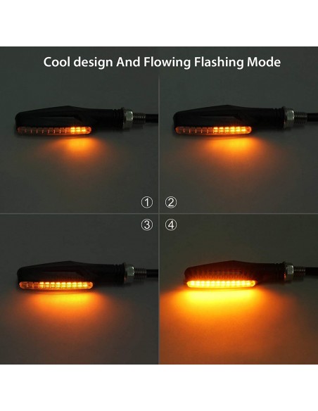 Intermitentes secuenciales de LED para moto