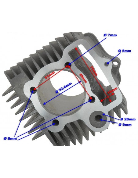cilindro motor 250cc  aire