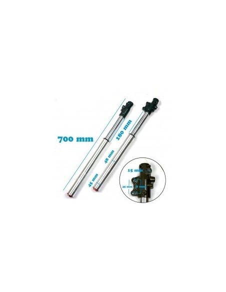 BARRAS DE  HORQUILLAS INVERTIDAS PIT BIKE  SOPORTE RECTO