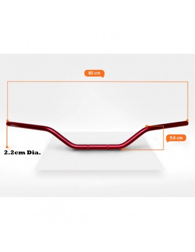 manillar aleacion de aluminio pit bike