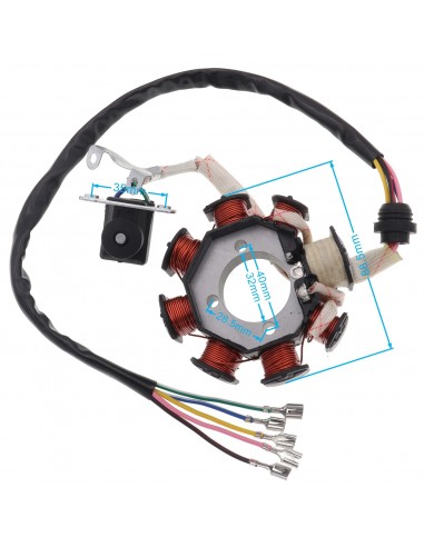 ENCENDIDO 8 bobinas 3 C DE 8 BOBINAS dirt bike quad 200 /250cc