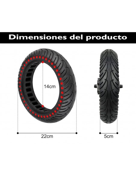 RUEDA MACIZA PARA PATINETE ELÉCTRICO