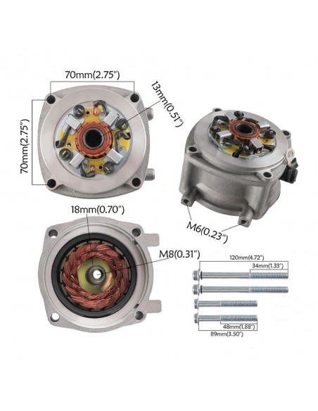MOTOR ARRANQUE MOTOR 49CC 2 TIEMPOS