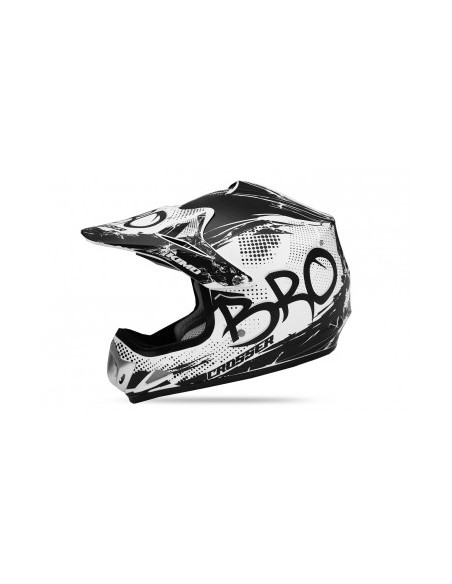 Casco Cross Bro  blanco mate  infantil