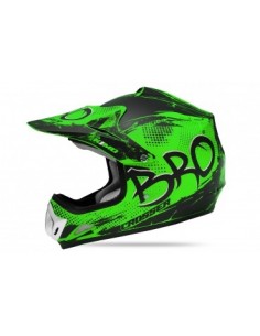 Casco Cross Bro verde mate  infantil