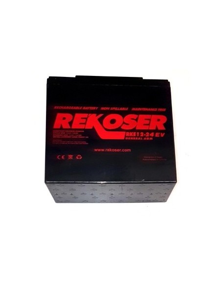 Batería REKOSER AGM Recargables 12V 24Ah GEL
