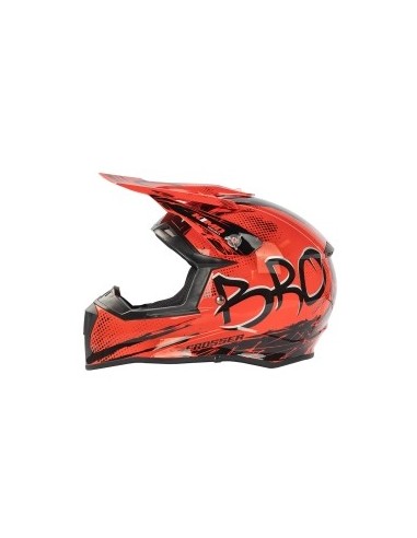 Casco Cross ROAD  Bro  V2 rojo Mate  infantil CEE