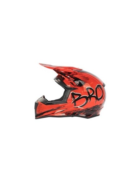 Casco Cross ROAD  Bro  V2 rojo Mate  infantil CEE