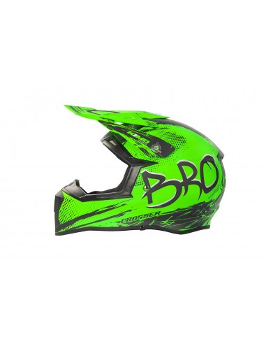 Casco Cross ROAD  Bro  V2 VERDE Mate  infantil CEE