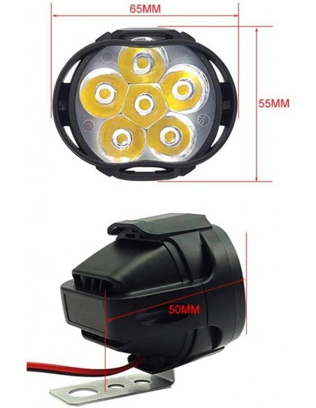 JUEGO FAROS ADICIONALES 6 LED 12v