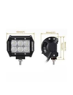Juego Faros LED 18W  4" 1500lm  Ángulo30º 2
